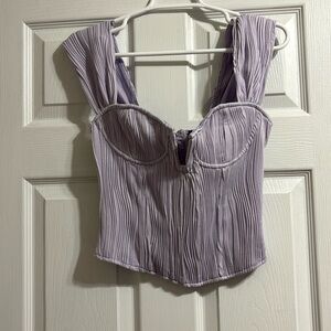 Lilac Bustier Top